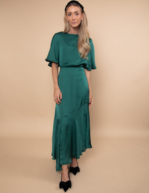 Genevieve Flutter Sleeve Dress