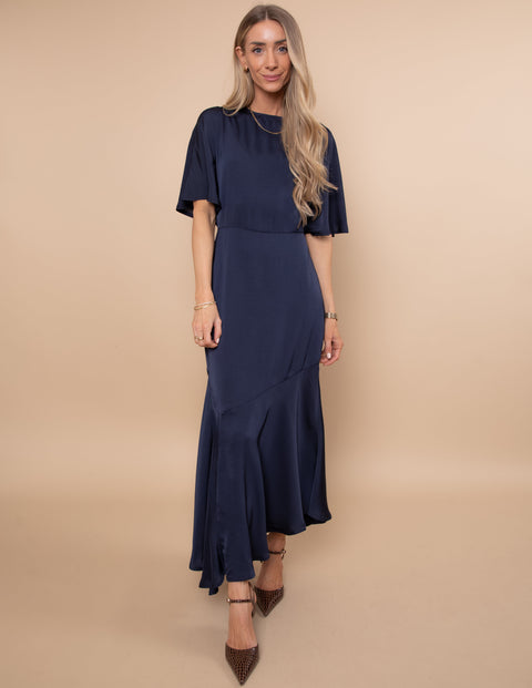 Genevieve Flutter Sleeve Dress