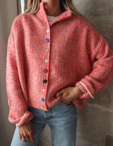 Mabel Mix Button Cardigan