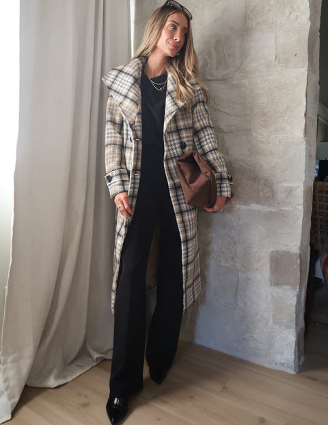 Windsor Check Overcoat