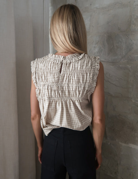Millie Meadow Gingham Top