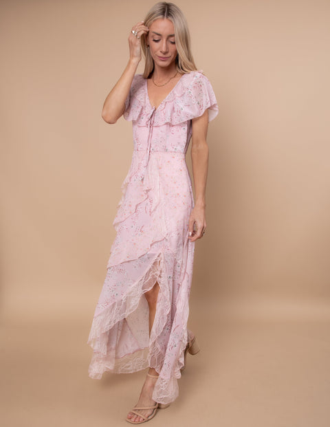 Fleur Ruffle Tiered Maxi Dress