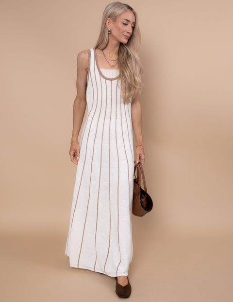 Vertical Grace Midi Dress