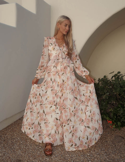 Petal Breeze Maxi Dress
