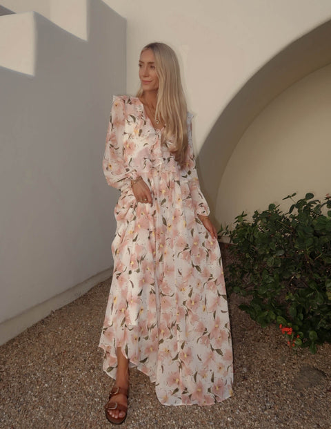 Petal Breeze Maxi Dress