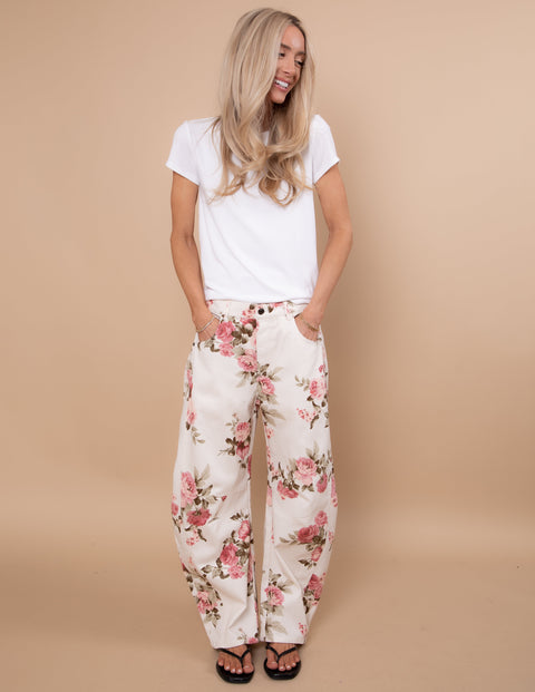 Rose Garden Wide-Leg Pants