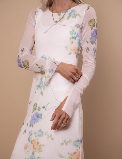 Campbell Mesh Floral Dress Pre-Order