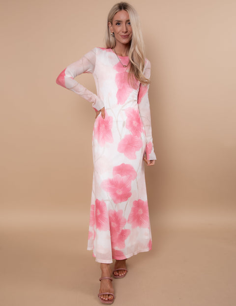 Campbell Mesh Floral Dress Pre-Order