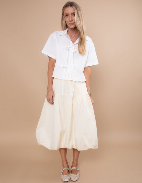 Wrenley Puffed Hem Skirt