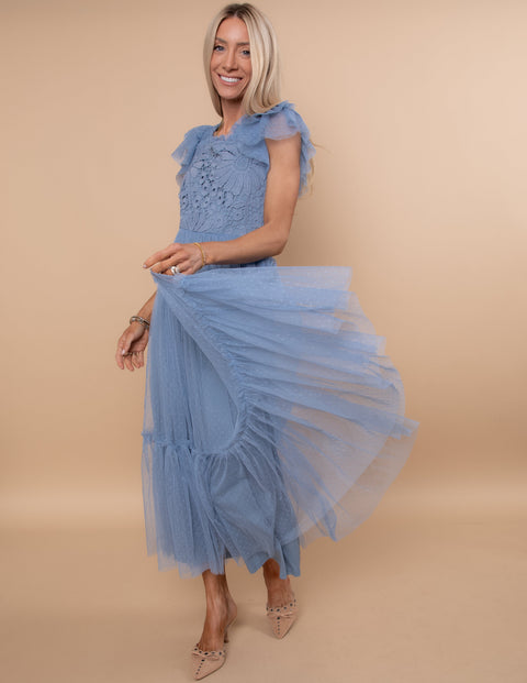 Anastasia Mesh Midi Dress