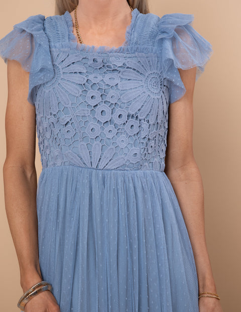 Anastasia Mesh Midi Dress