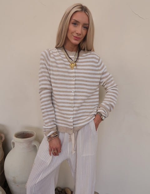 Esmerée Striped Cardigan