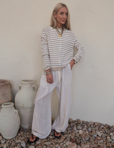 Esmerée Striped Cardigan