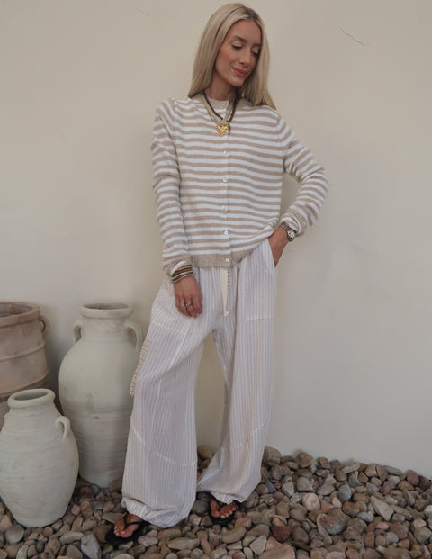 Esmerée Striped Cardigan