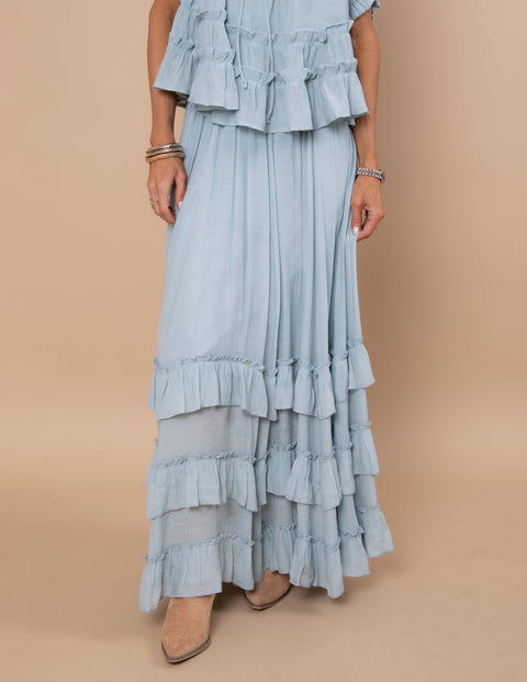 Beatrice Ruffle Maxi Skirt