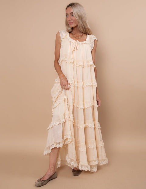 Alara Tiered Lace Dress