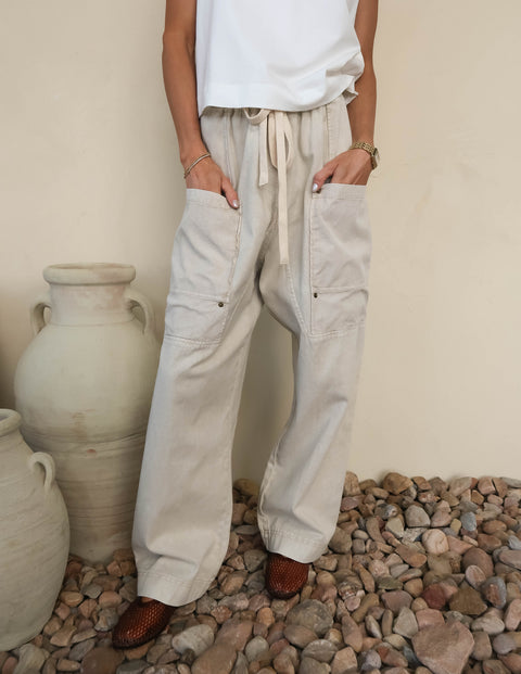 Soft Dune Drawstring Pants
