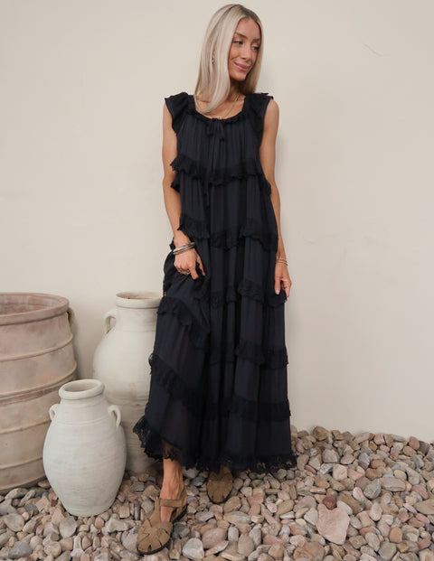 Alara Tiered Lace Dress