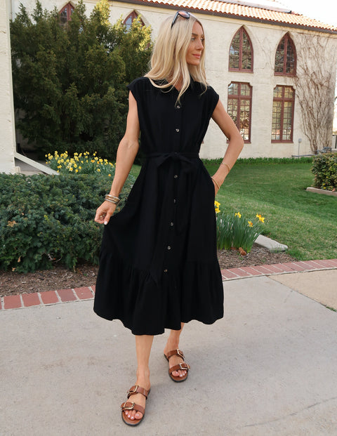 Natural Grace Midi Dress