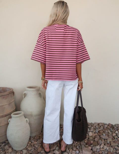 Riviera Striped Boyfriend Tee