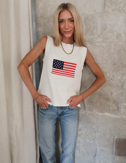 Americana Breeze Knit Top