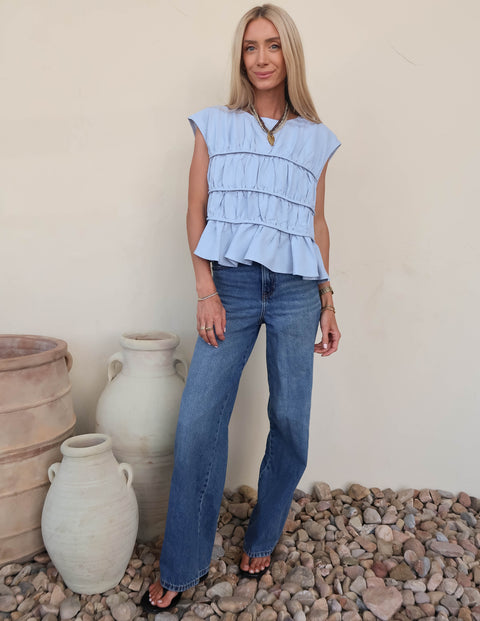 Abbey Peplum Top