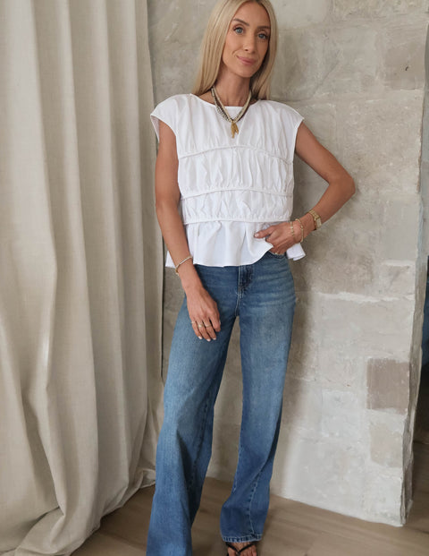 Abbey Peplum Top