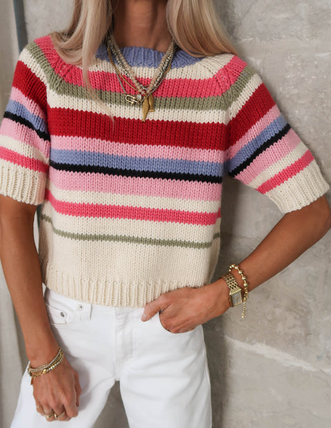 Coastal Candy Stripe Sweater