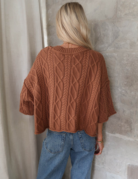 Washed Ashore Cable Sweater