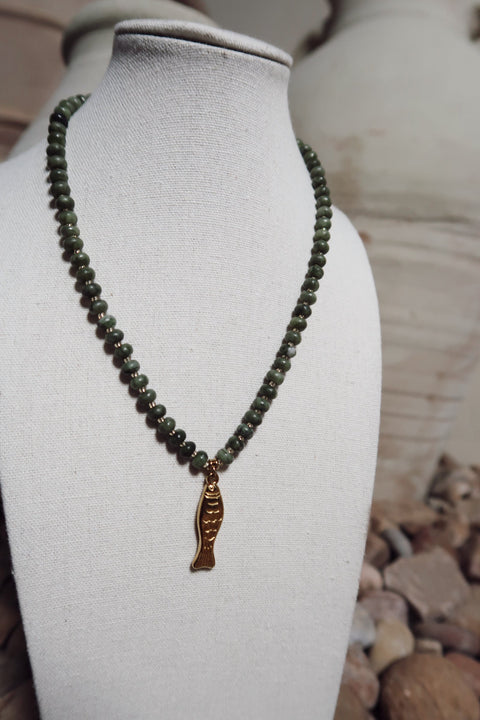 Bora Bora Beaded Fish Necklace