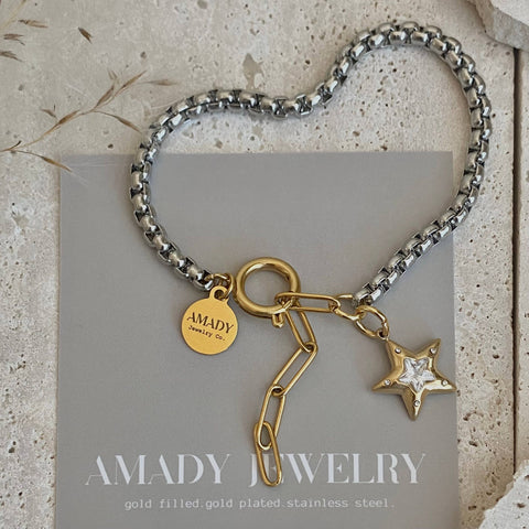 Starlink Mixed Metal Bracelet