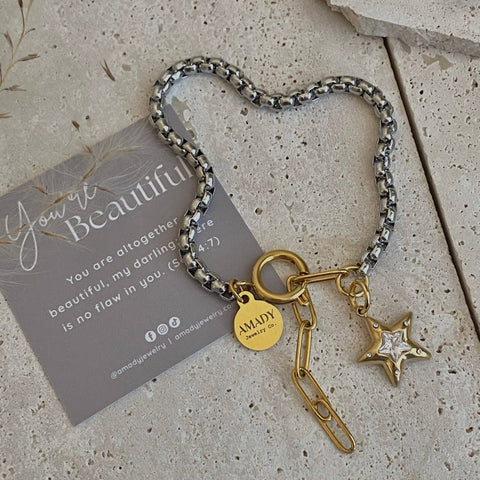 Starlink Mixed Metal Bracelet
